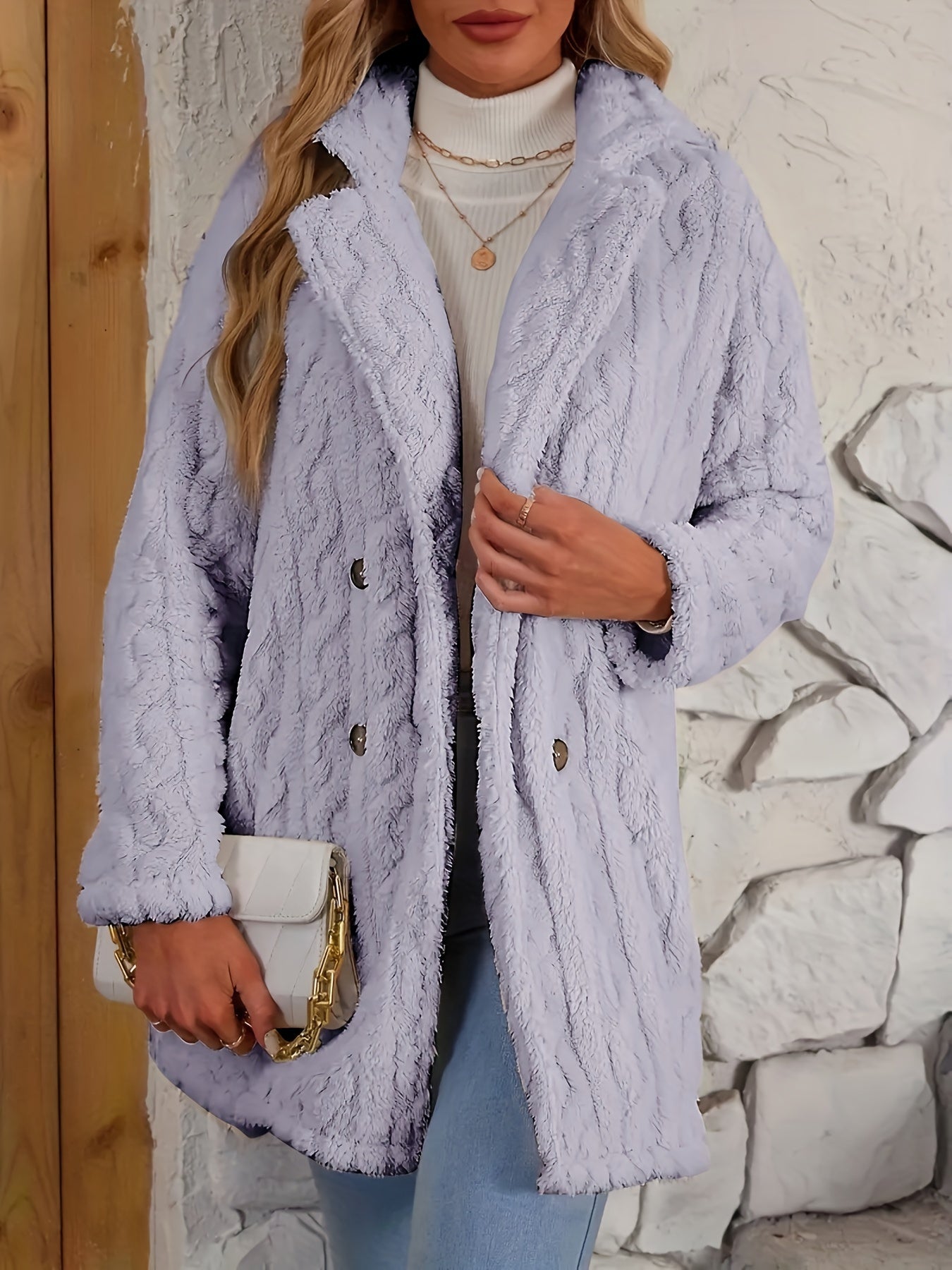 Léa™ - Manteau en fausse fourrure pour femme