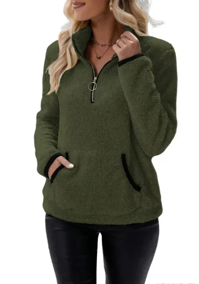 Bénédicte™ - Pull Sherpa Doux et Confortable