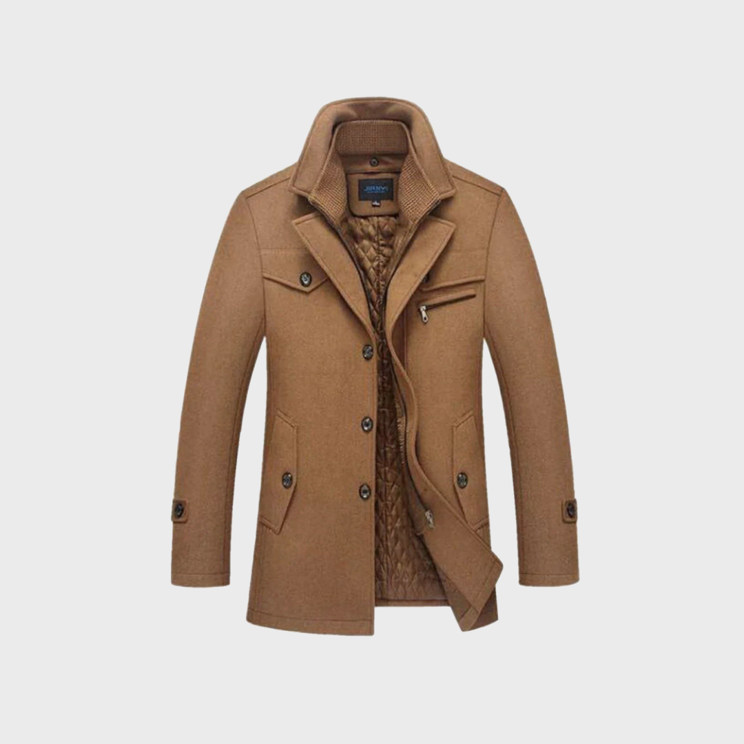 Aaron™ - Manteau Classique En Laine Type Peacoat