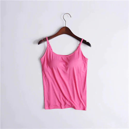 Noura™ - Camisole avec soutien-gorge intégré et coussin