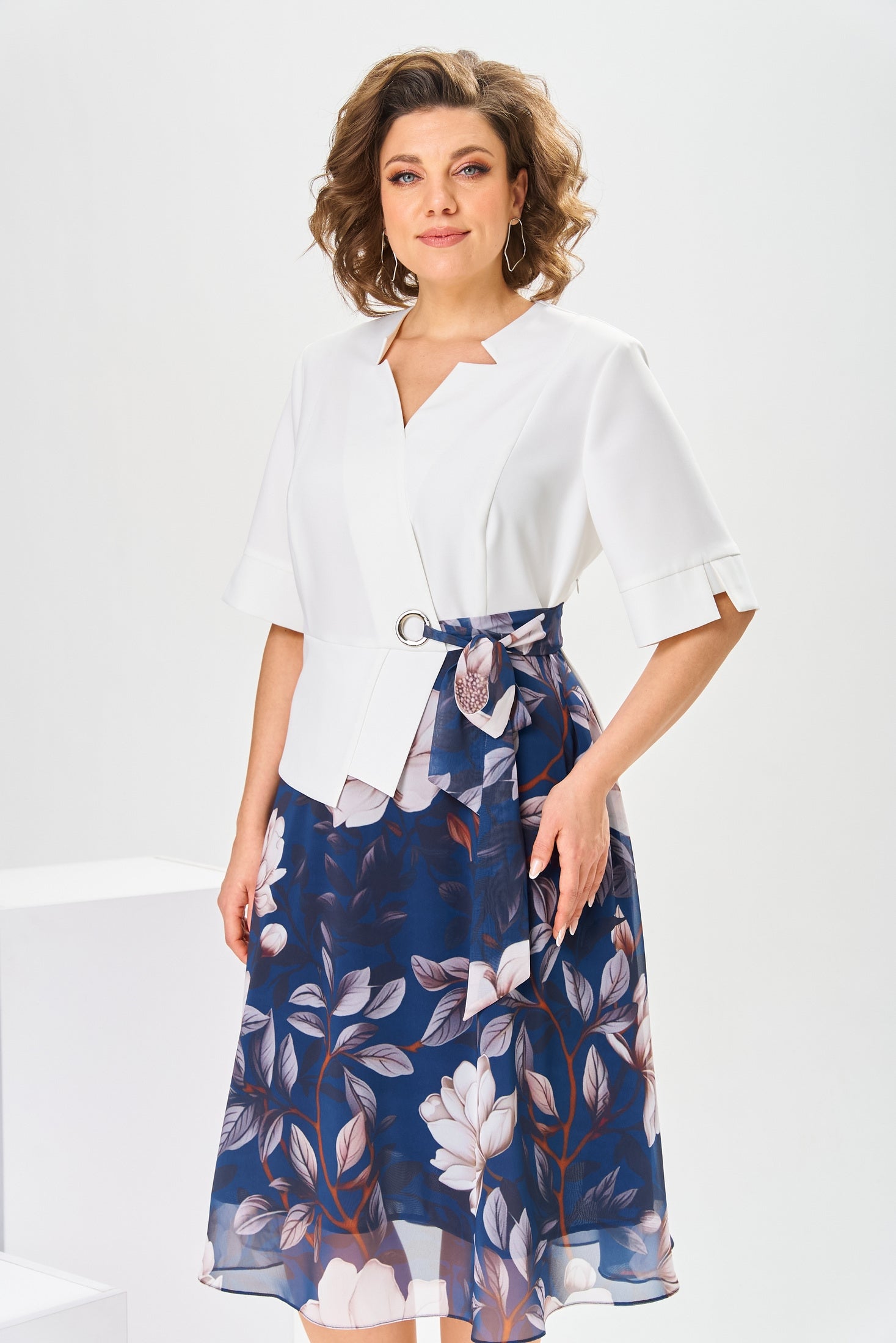 Adelisa™ - Robe en Coton et Soie de Haute Qualité pour une Élégance Naturelle
