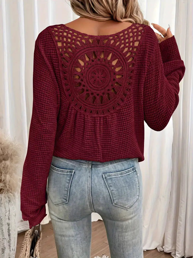 Belen™ - Blouse élégante de style Ibiza avec décolleté en V