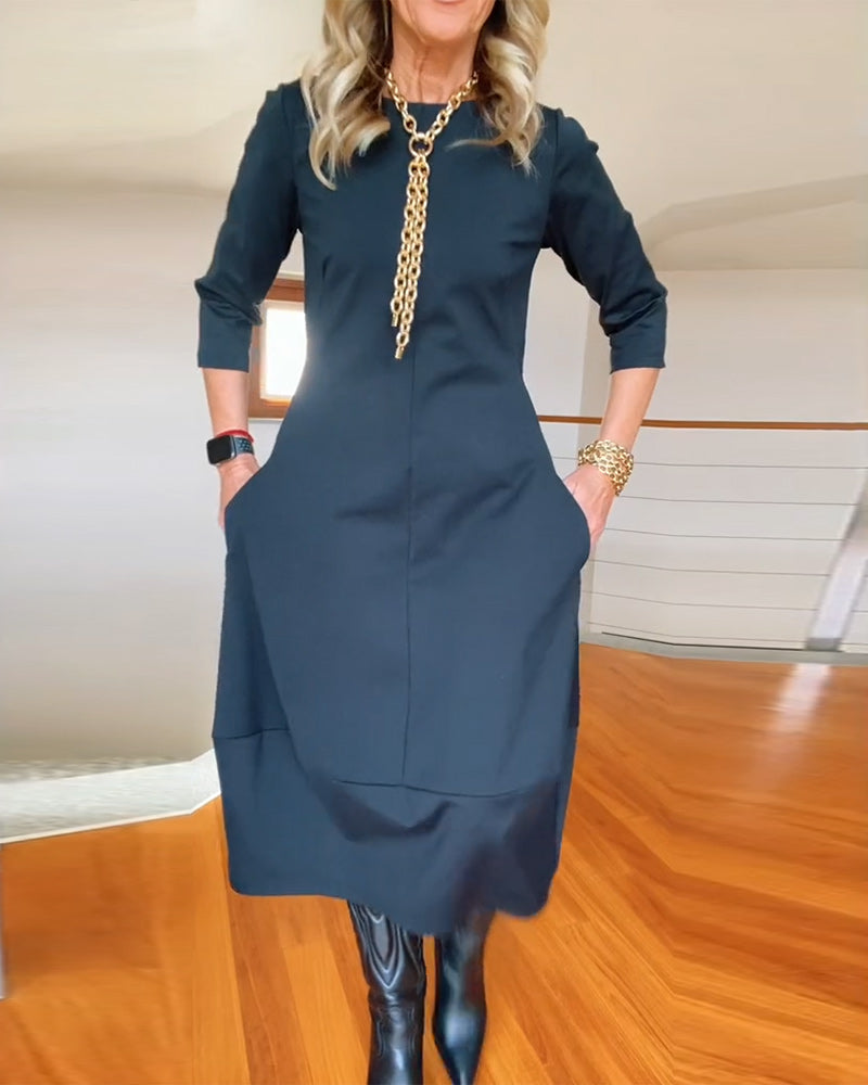 Inès™ - Robe Maxi Vintage Élégante et Confortable
