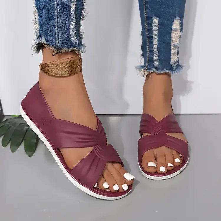 Florinda™ - Sandales confortables à nœud papillon pour femmes