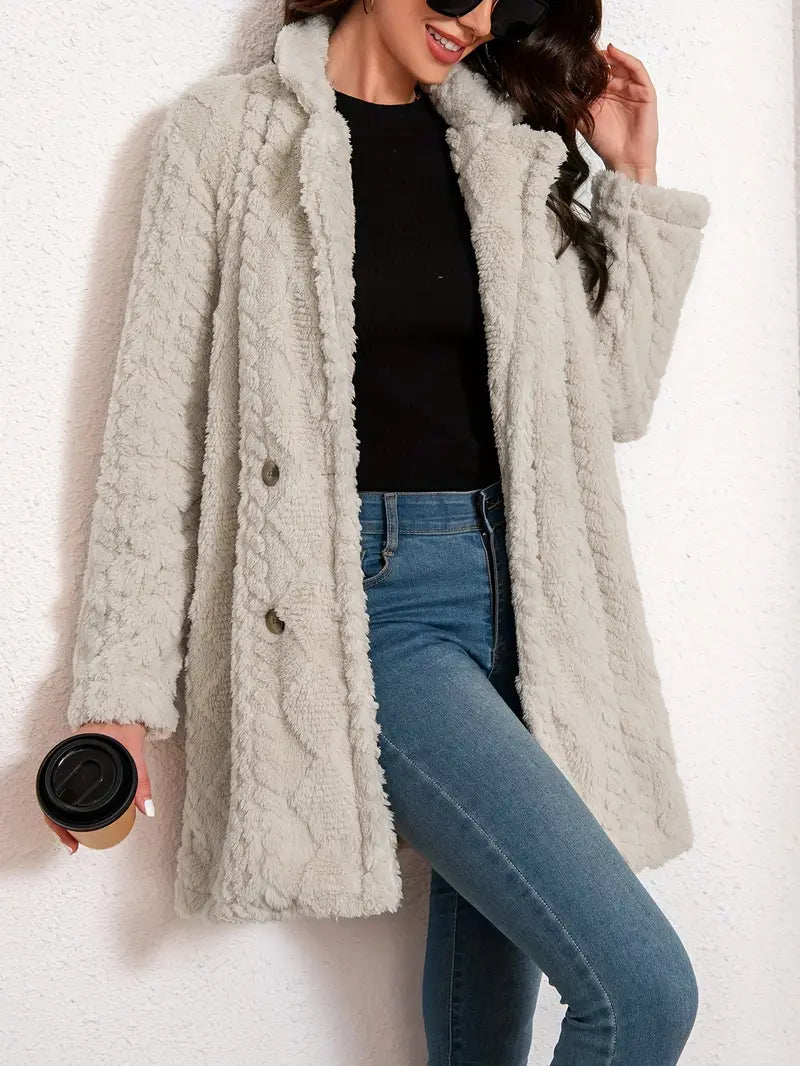 Léa™ - Manteau en fausse fourrure pour femme