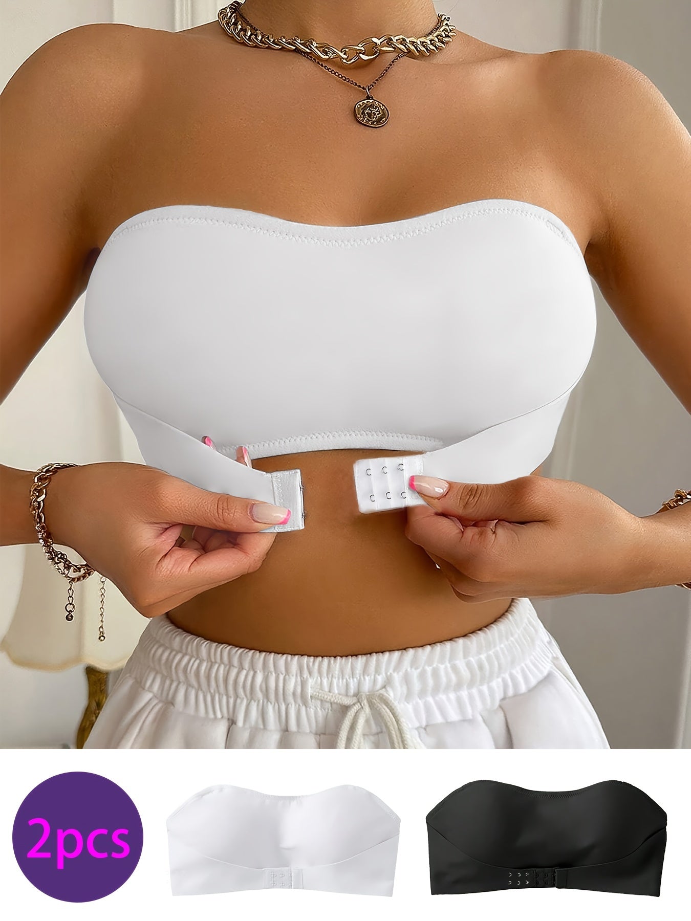 Saphira™ - Ensemble 2 pièces avec bandeau sans armatures ni coussinets