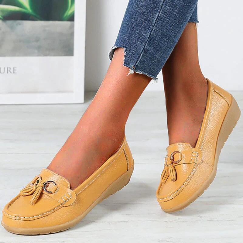 Heliora™ - Mocassins en Cuir Confort Orthopédique – L’Élégance Naturelle à Chaque Pas