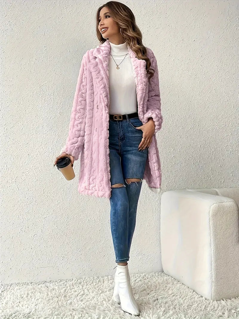 Léa™ - Manteau en fausse fourrure pour femme