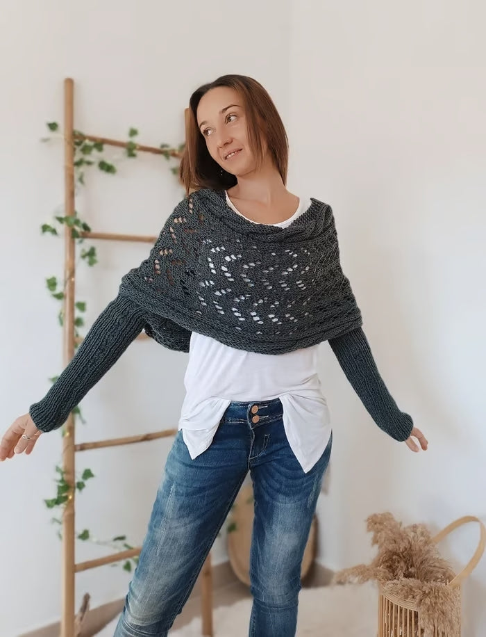 Alyssa™ - Châle en tricot boho – Flatteur et confort