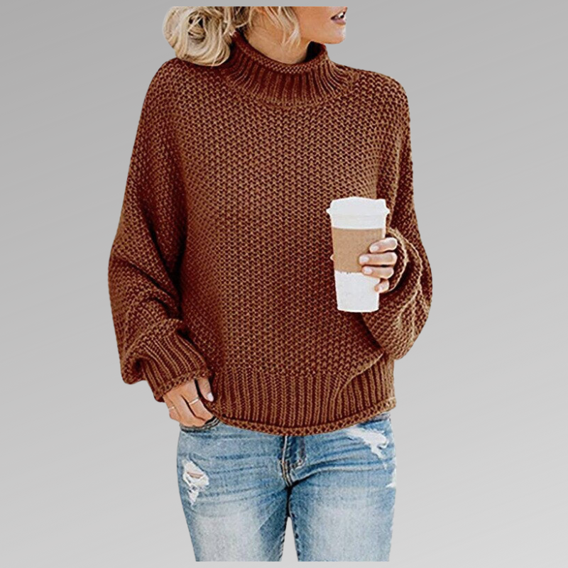 Loes™ - Pull Femme Col Roulé 2025 Oversize