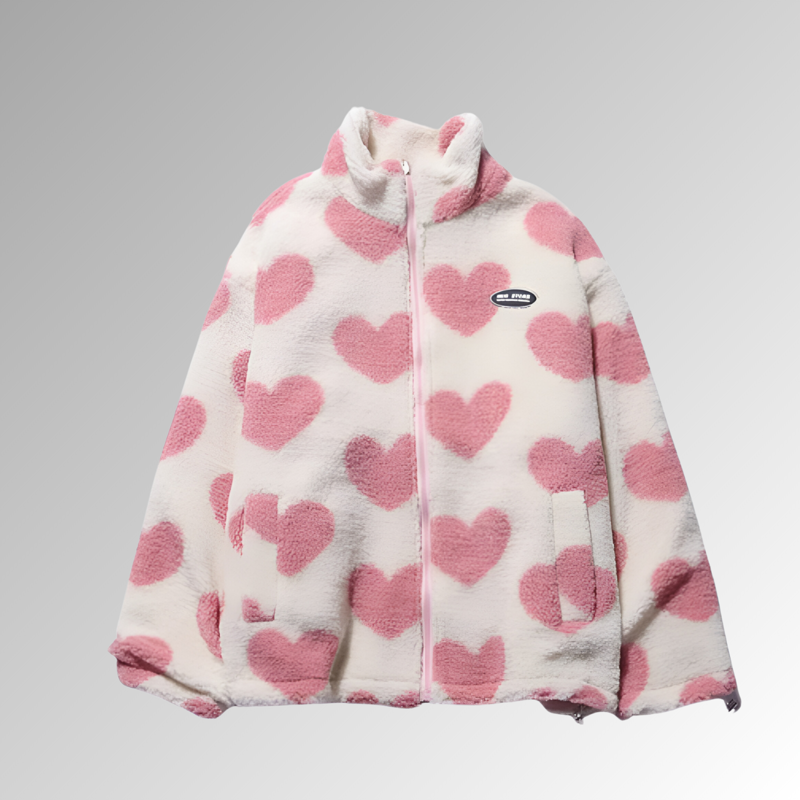Anastasie™ - Jacket Hiver Douillet à Motifs Cœur