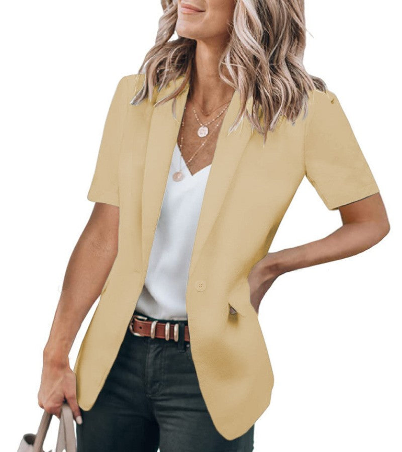 Sabella™ - Blazer Moderne à Manches Courtes