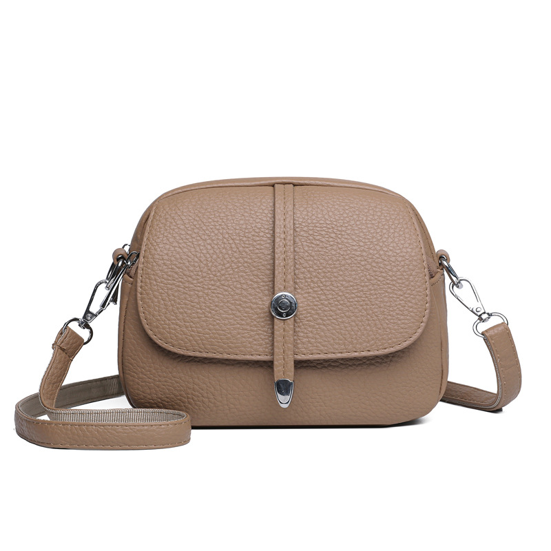 Isarivienne™ - Sac Bandoulière Léger Femme en Couleur Unie au Style Intemporel