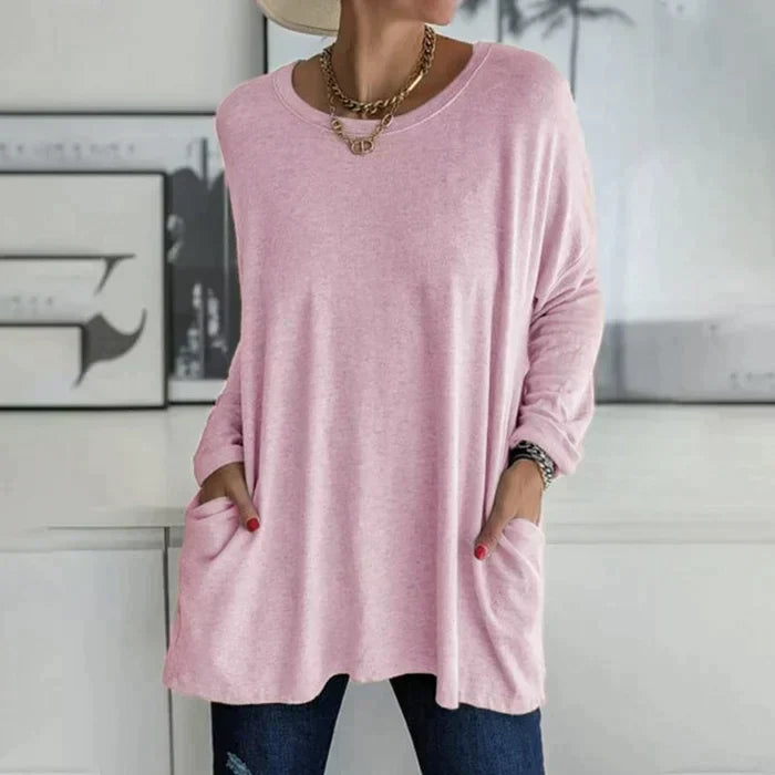 Daliah™ - T-shirt à manches longues avec poche