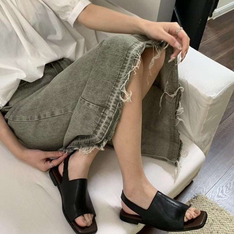 Blyzara™ - Sandales ouvertes femme confort élégant à talon bas moderne