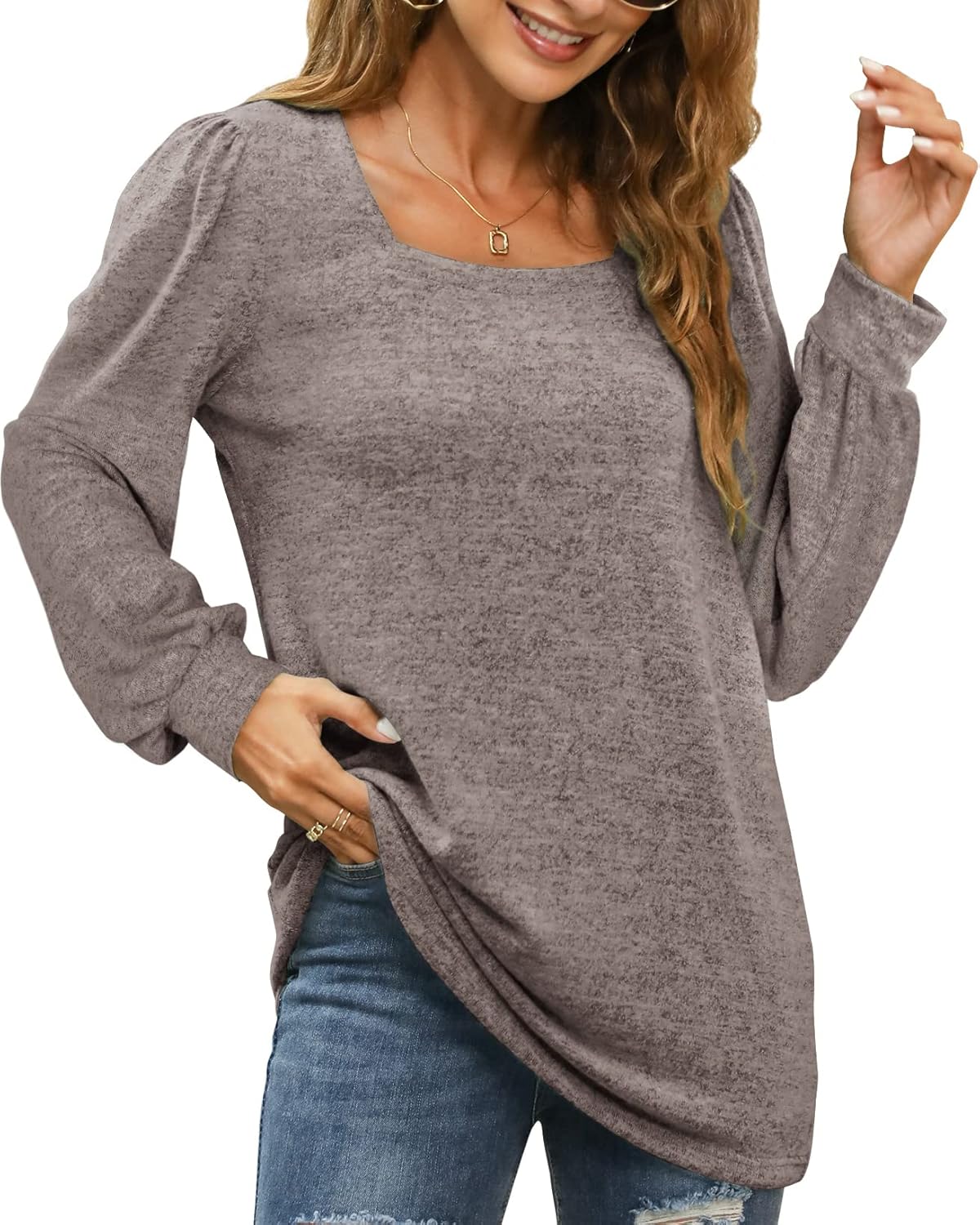 Maëlys™ - Haut Décontracté Longues Manches pour Femme