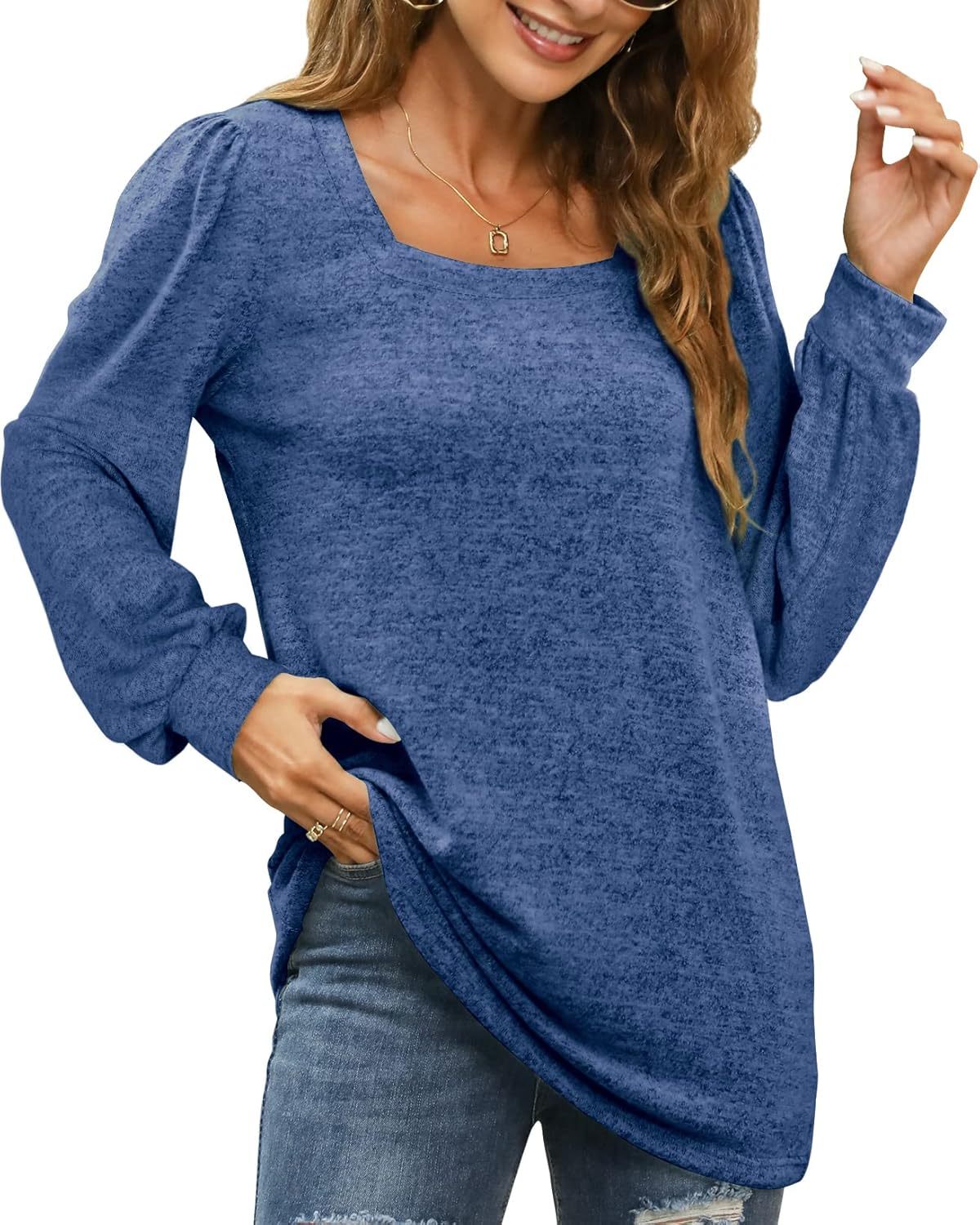 Maëlys™ - Haut Décontracté Longues Manches pour Femme