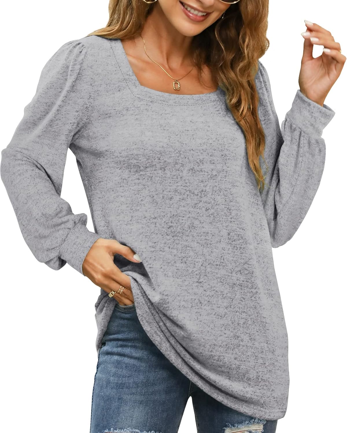 Maëlys™ - Haut Décontracté Longues Manches pour Femme