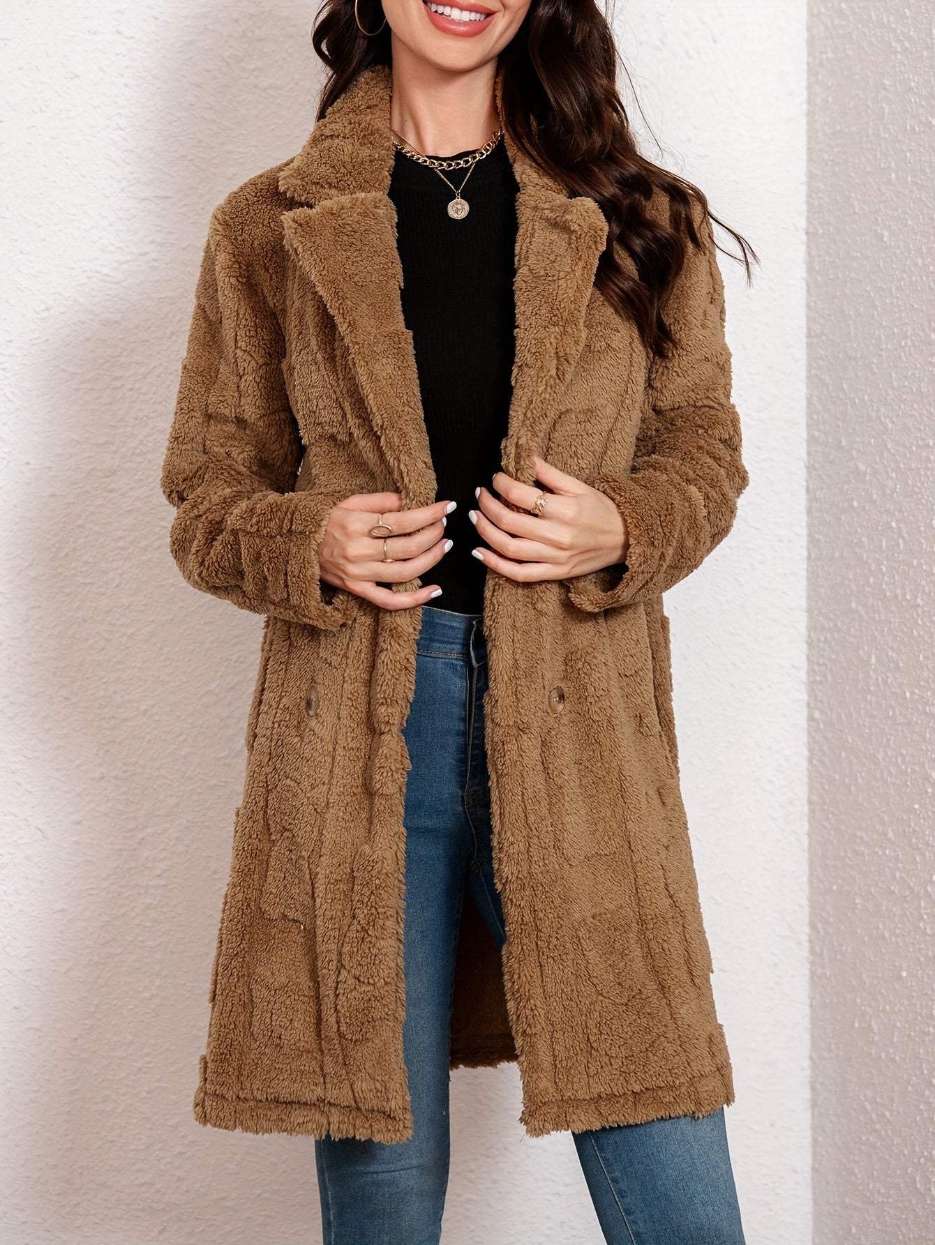Léa™ - Manteau en fausse fourrure pour femme