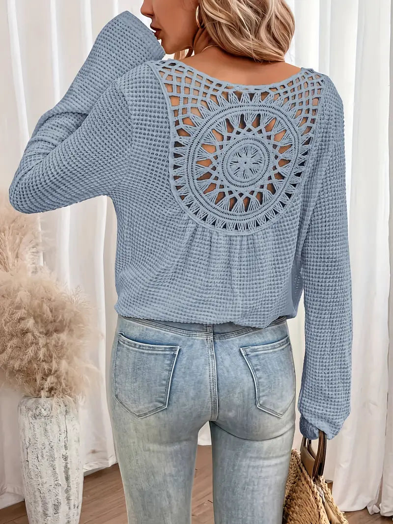Belen™ - Blouse élégante de style Ibiza avec décolleté en V