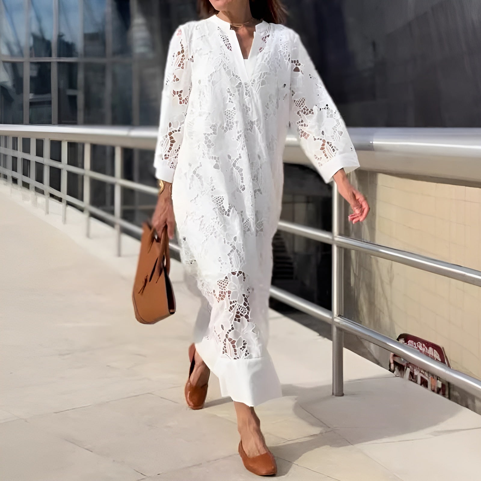 Liv™ - Robe en dentelle brodée pour femmes