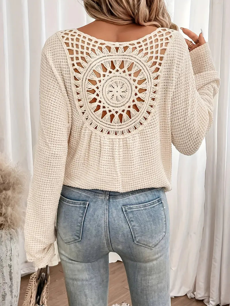 Belen™ - Blouse élégante de style Ibiza avec décolleté en V