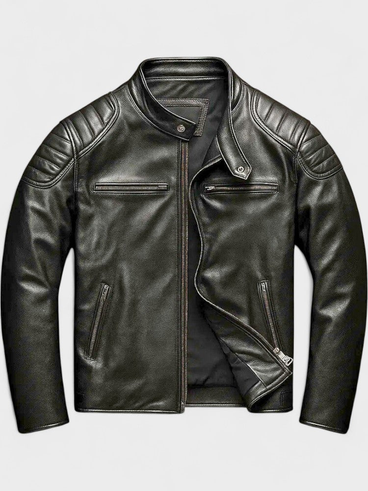 Xavier™ - Blouson Vintage en Cuir Homme