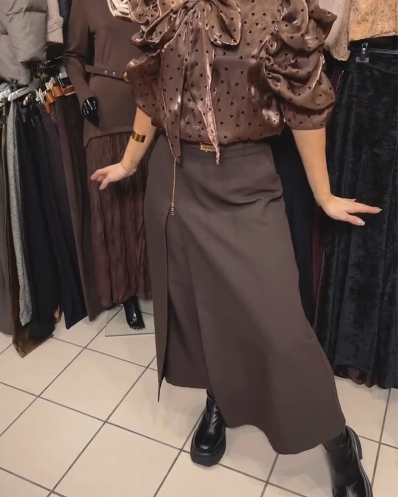 Oravelline™ - Pantalon Élégant à Fermeture Zippée Moderne