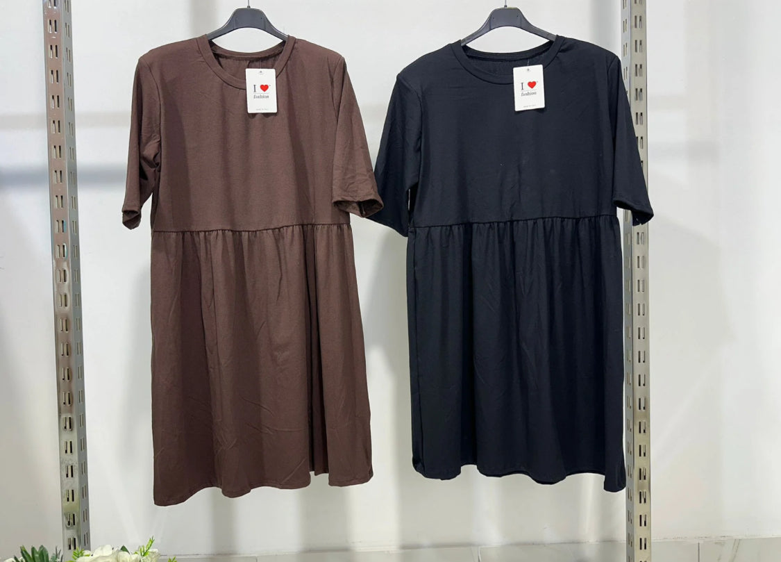 Elandra™ - Robe mi-longue élégante à manches mi-longues