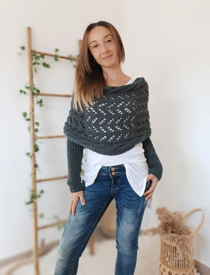 Alyssa™ - Châle en tricot boho – Flatteur et confort