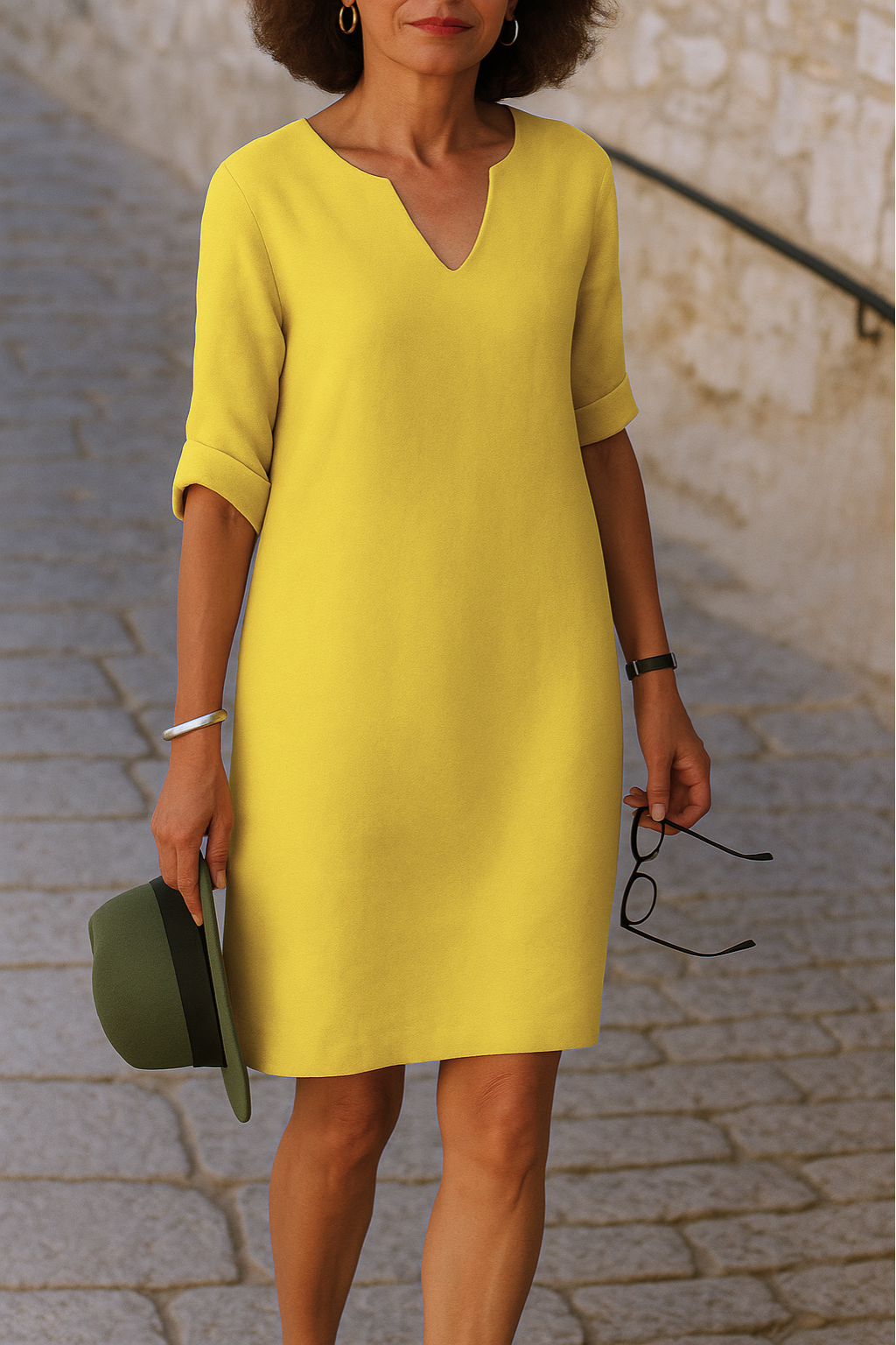 Lunéa™ - Robe Élégante avec Décolleté en V