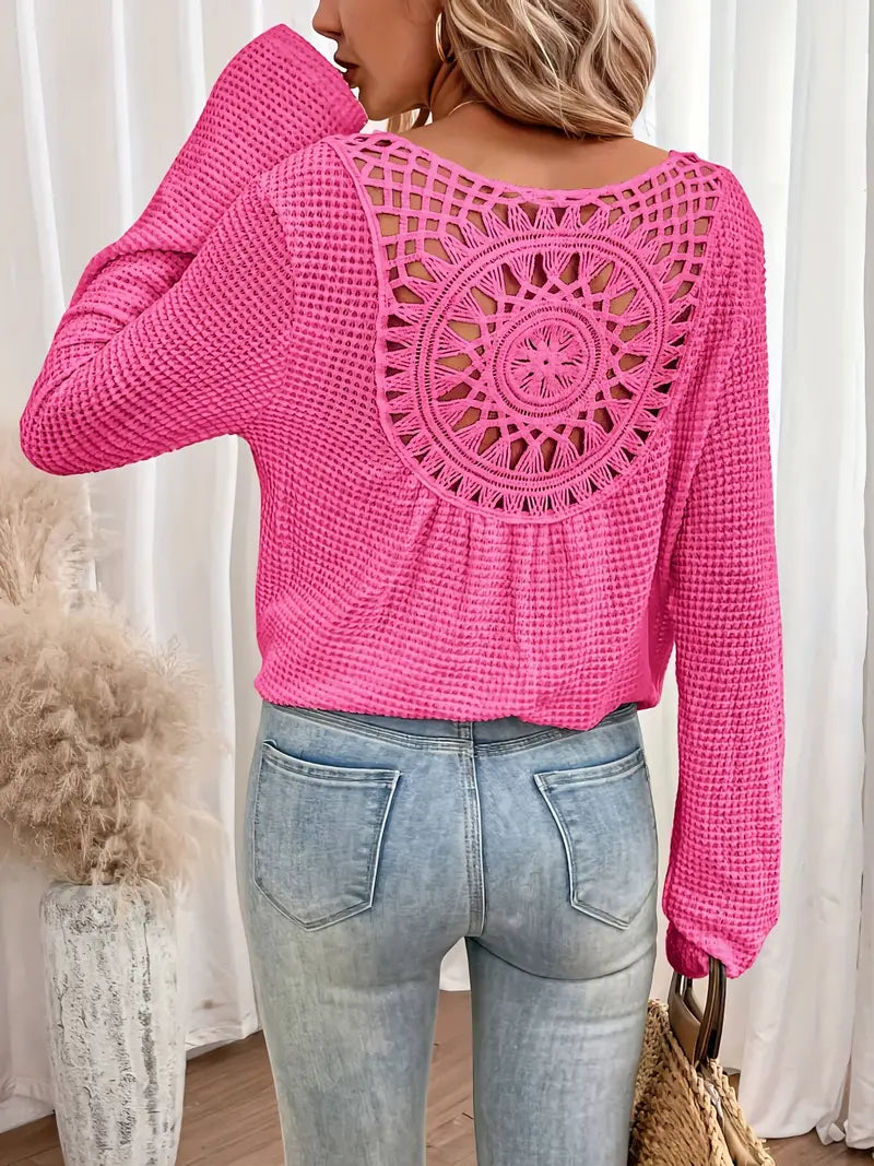 Belen™ - Blouse élégante de style Ibiza avec décolleté en V