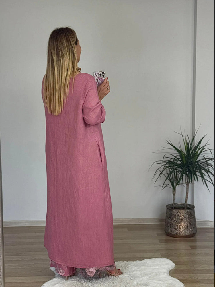 Ulina™ - Ensemble Décontracté avec Top Irrégulier et Pantalon à Jambes Larges