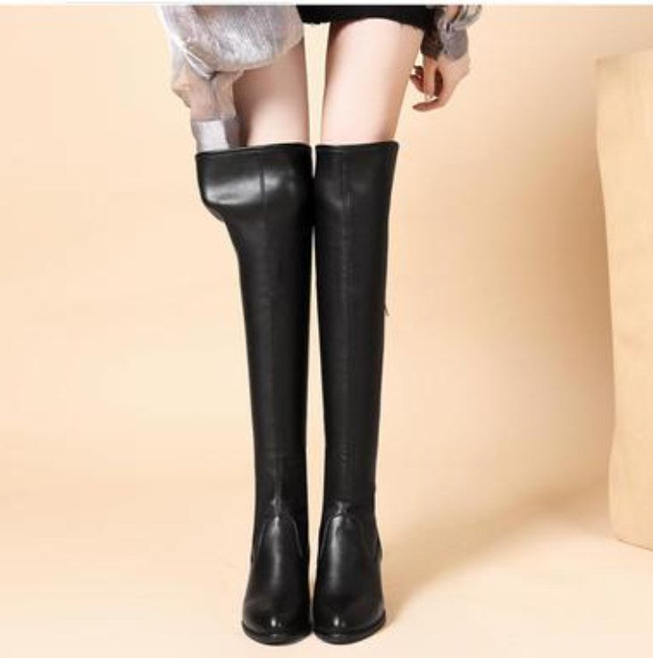 Kaelivra - Bottines Chaudes en Cuir pour Femme