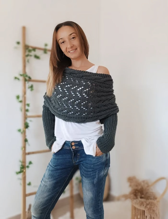 Alyssa™ - Châle en tricot boho – Flatteur et confort