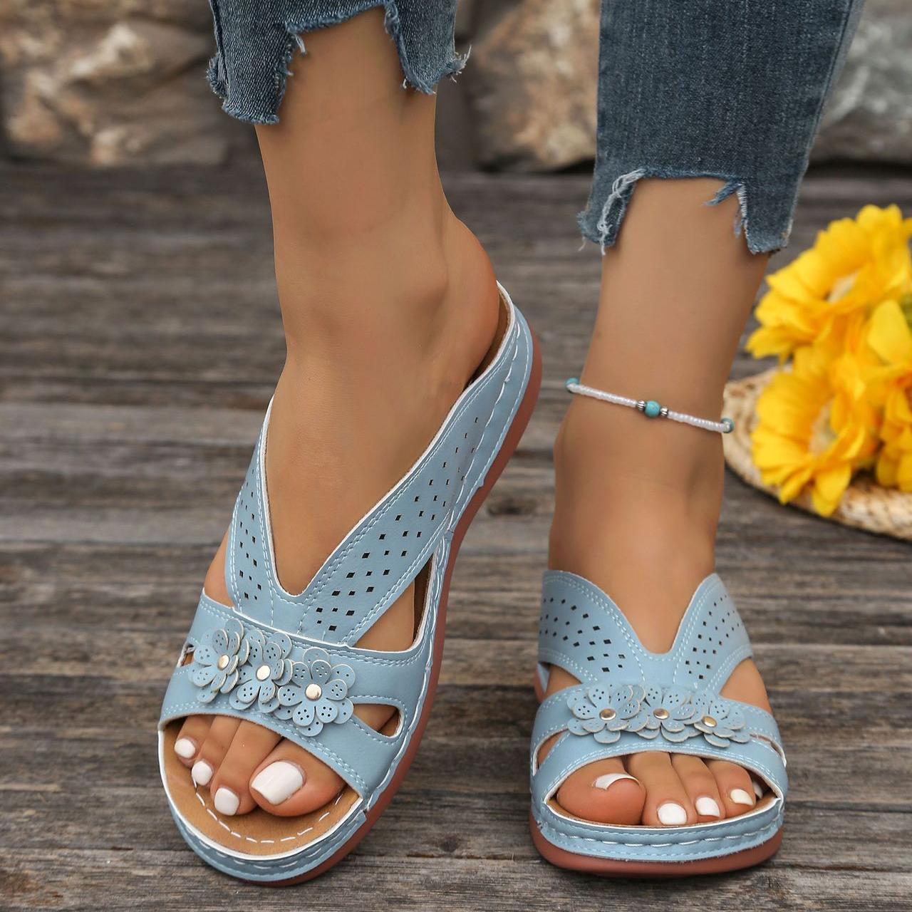 Norabel™ - Sandales avec talon orthopédique de confort – Stabilité, légèreté et posture naturelle