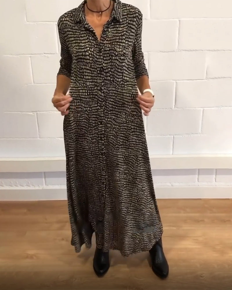 Hélène™ - Robe Maxi Vintage Élégante et Bohème