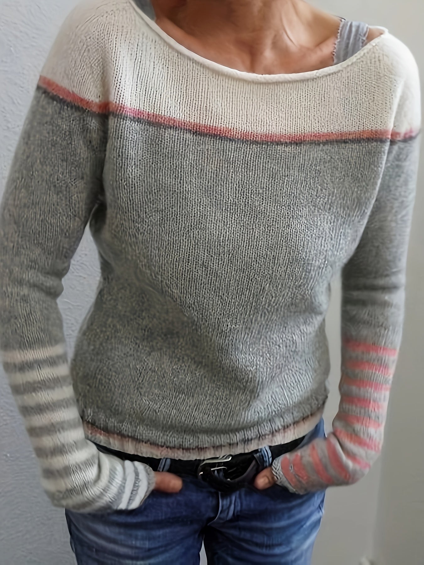 Isavielle™ - Pull Rayé En Cachemire