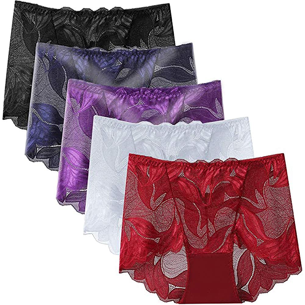 Emina™ - Paquet de sous-vêtements en dentelle de soie faits à la main pour femmes