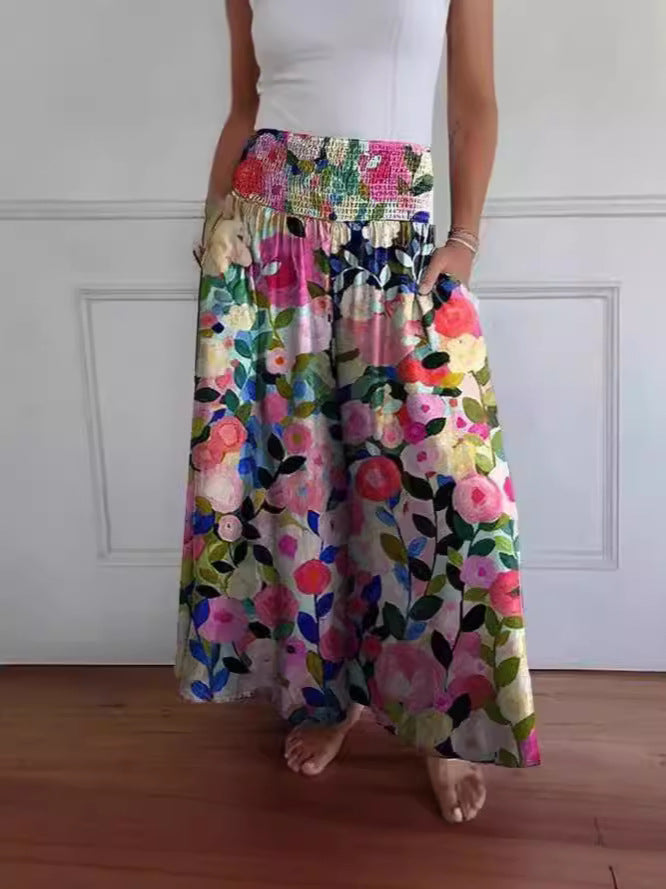 Pravina™ - Jean Femme Taille Haute à Jambes Larges
