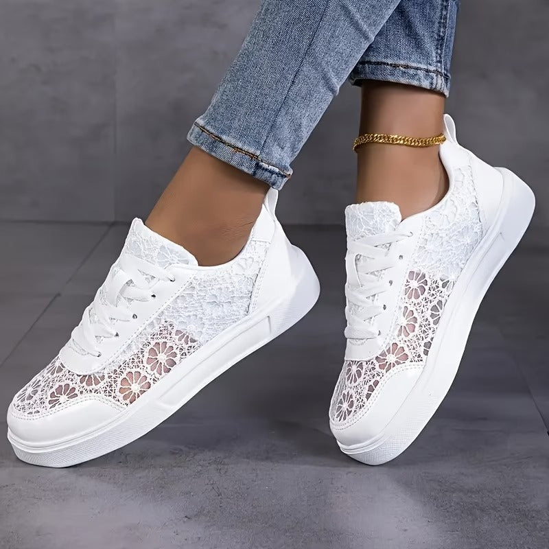 Jorexa™ - Baskets Femme Dentelle Respirante Style Casual Élégant