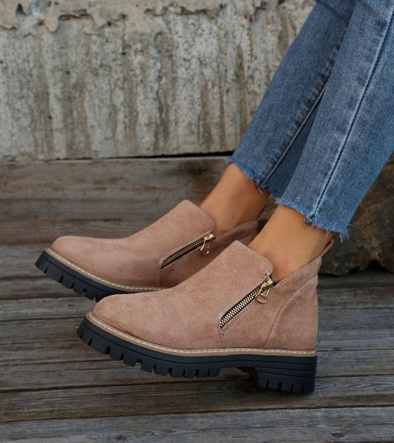 Heliviane™ - Bottines orthopédiques confortables pour femme avec semelle compensée