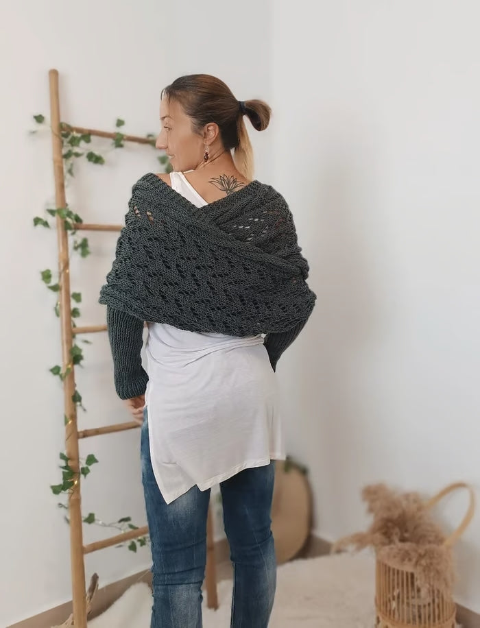 Alyssa™ - Châle en tricot boho – Flatteur et confort