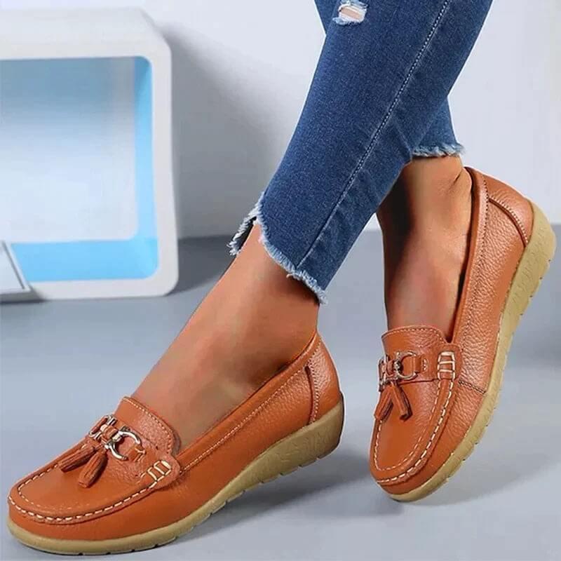 Heliora™ - Mocassins en Cuir Confort Orthopédique – L’Élégance Naturelle à Chaque Pas