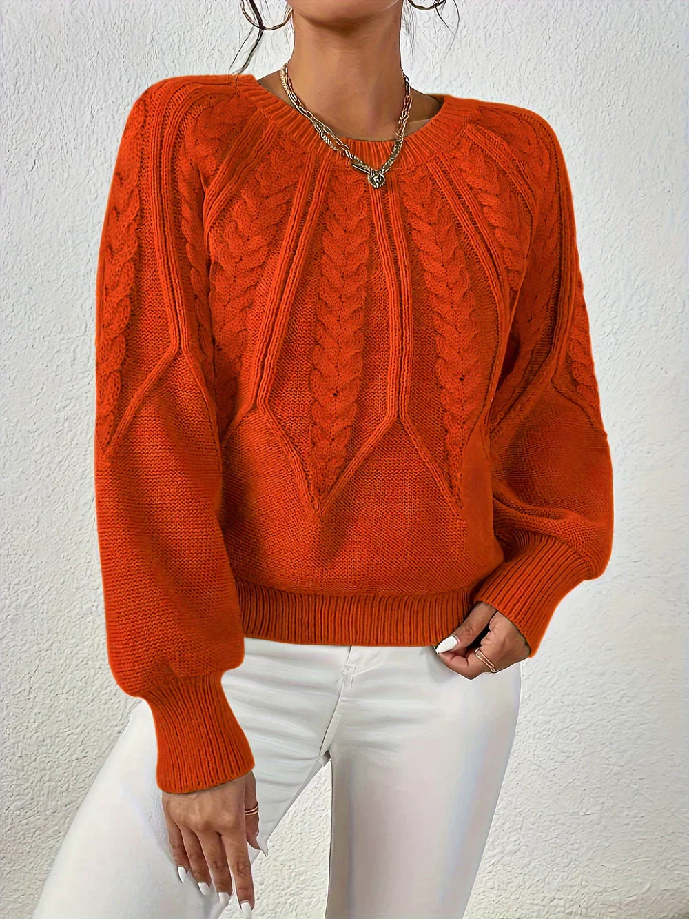 Cezanne™ - Pull épais à manches bouffantes pour femme
