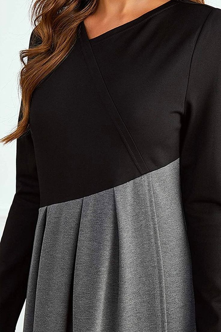 Manon™ - Élégante robe longue à manches longues