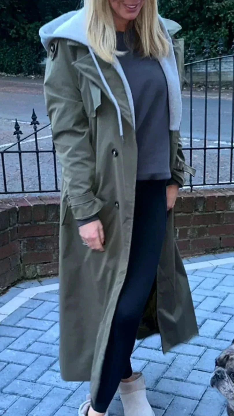 Paulien™ - Manteau Trench Vintage Élégant avec Ceinture