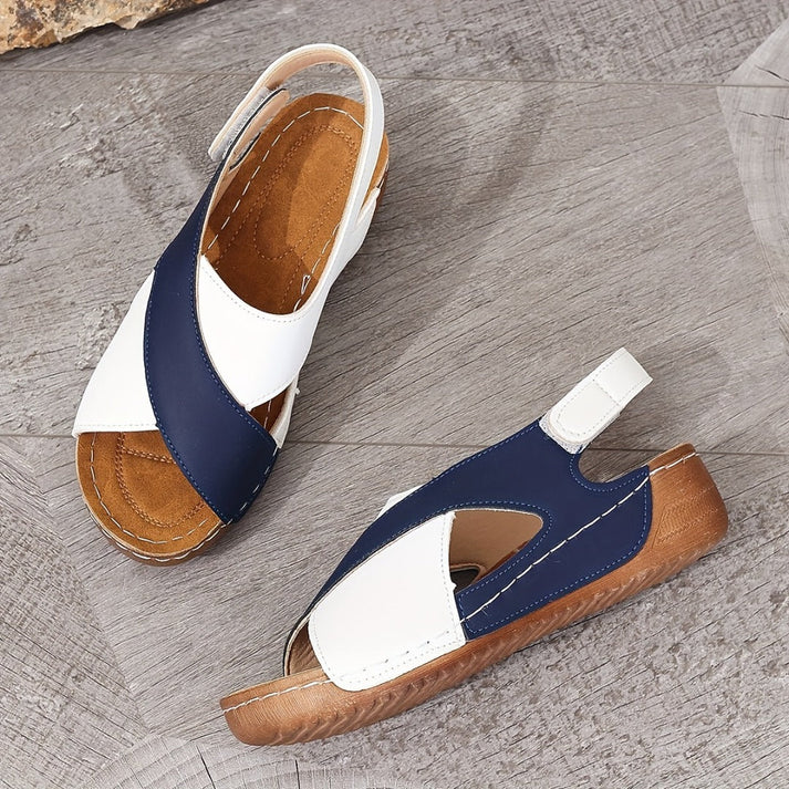 Milena™ - Sandales Orthopédiques avec Talon Oblique Ultra Confortables pour Femme