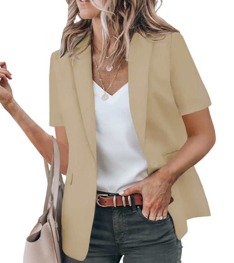 Sabella™ - Blazer Moderne à Manches Courtes