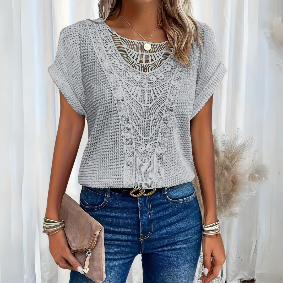 Aina™ - Blouse élégante style Ibiza
